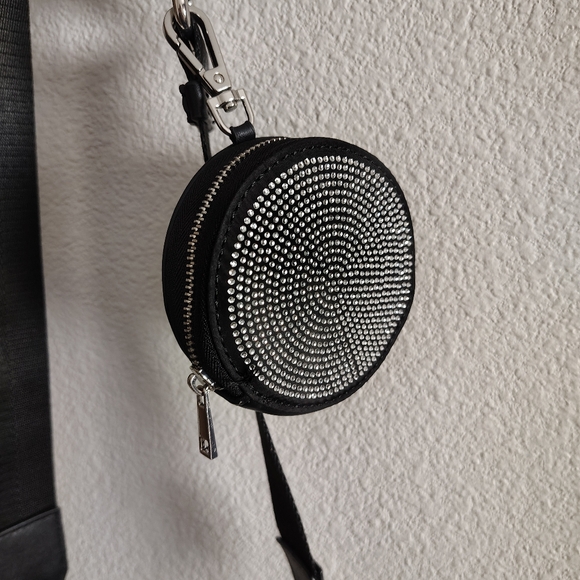 Aldo Black and Silver Crossbody Bag - Picture 9 of 11